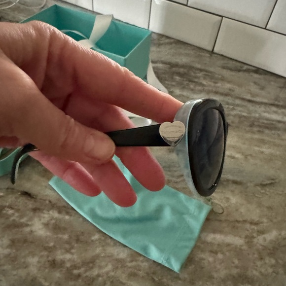 Tiffany & Co. Black and Blue Cat-Eye Sunglasses - Picture 4 of 13